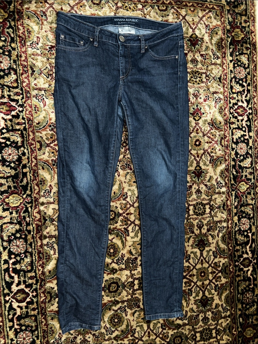 Banana Republic Classic Skinny Jeans - Dark Indigo Blue Size 6